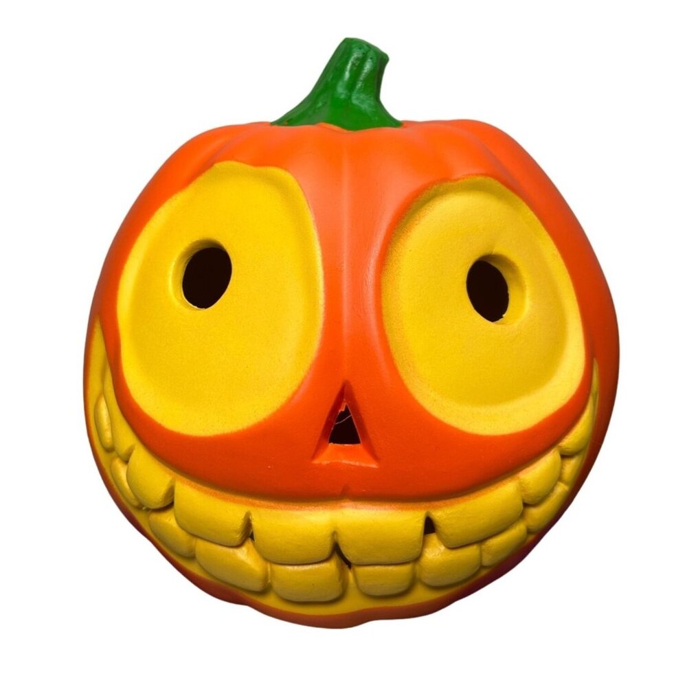 Jack-O-Lantern Cracker Barrel Light Up Big Eye Pumpkin Halloween Decoration